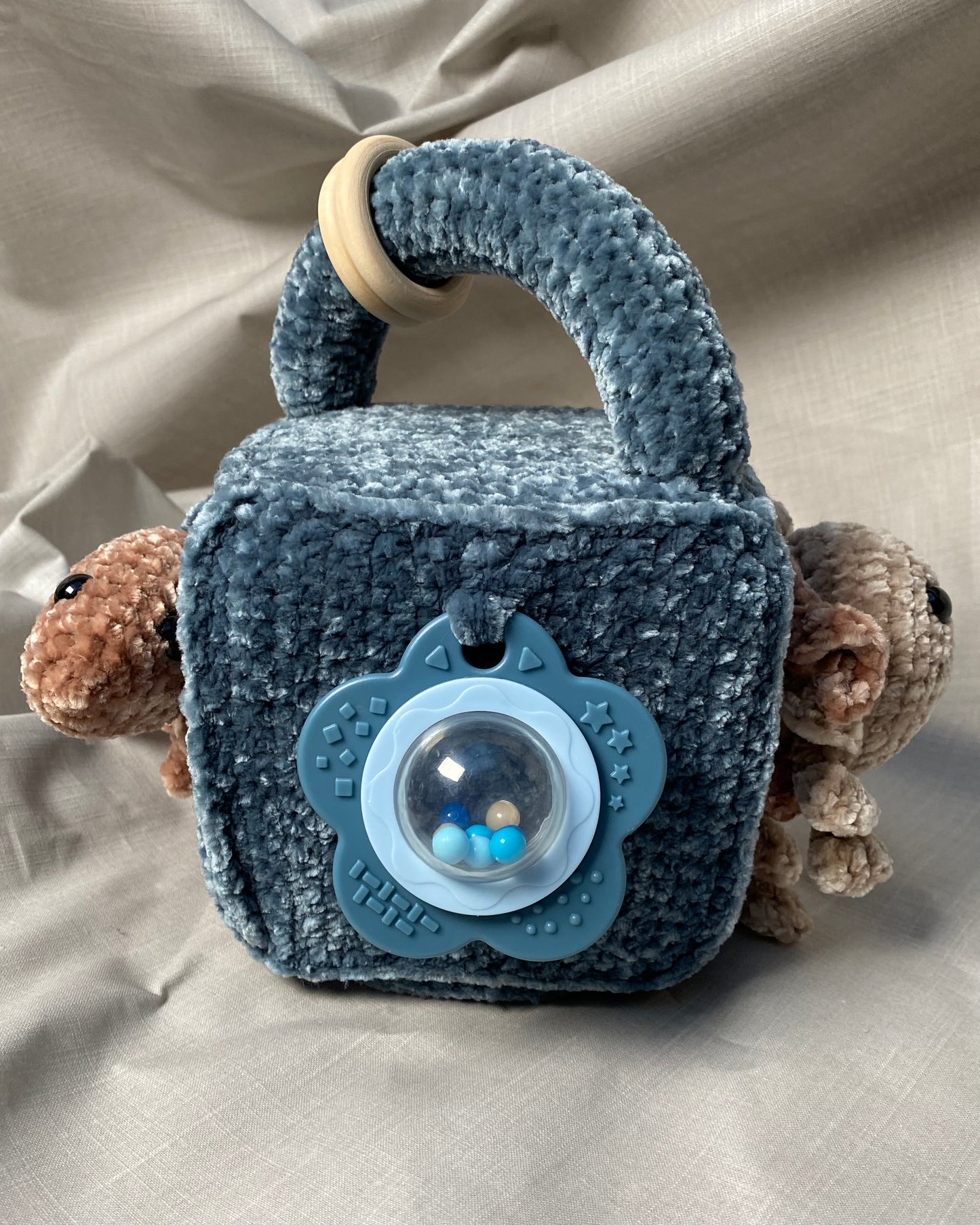 Heklaðir leikfanga kubbar stórir