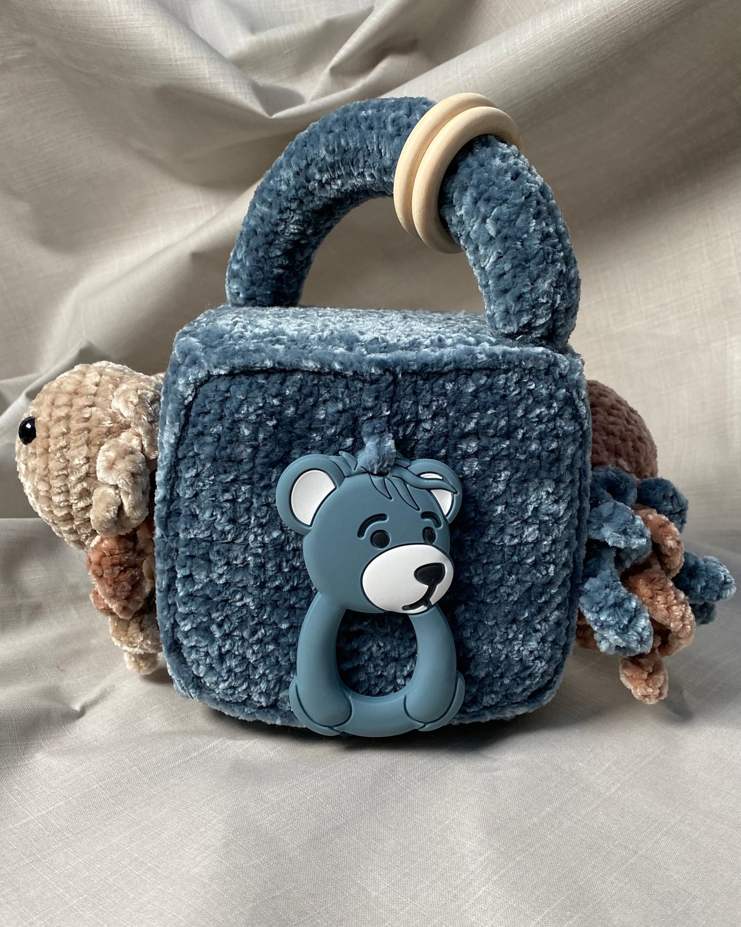 Heklaðir leikfanga kubbar stórir