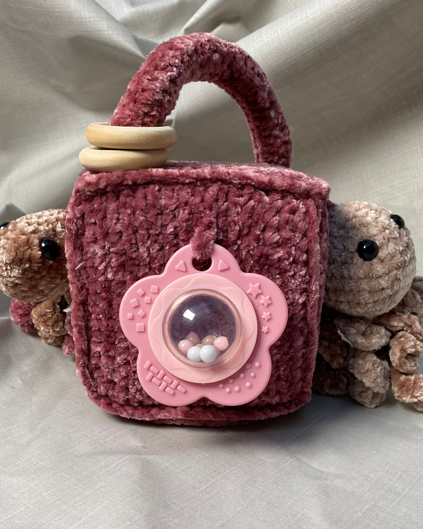 Heklaðir leikfanga kubbar stórir