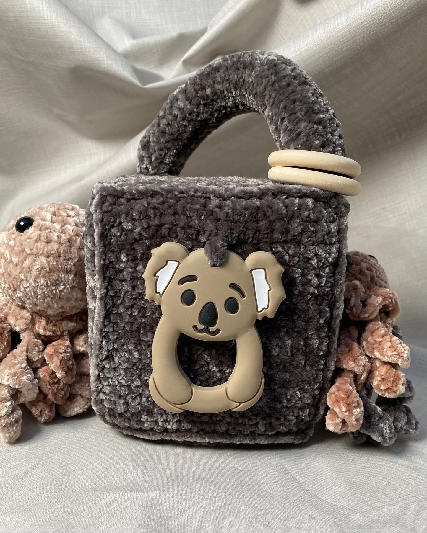 Heklaðir leikfanga kubbar stórir