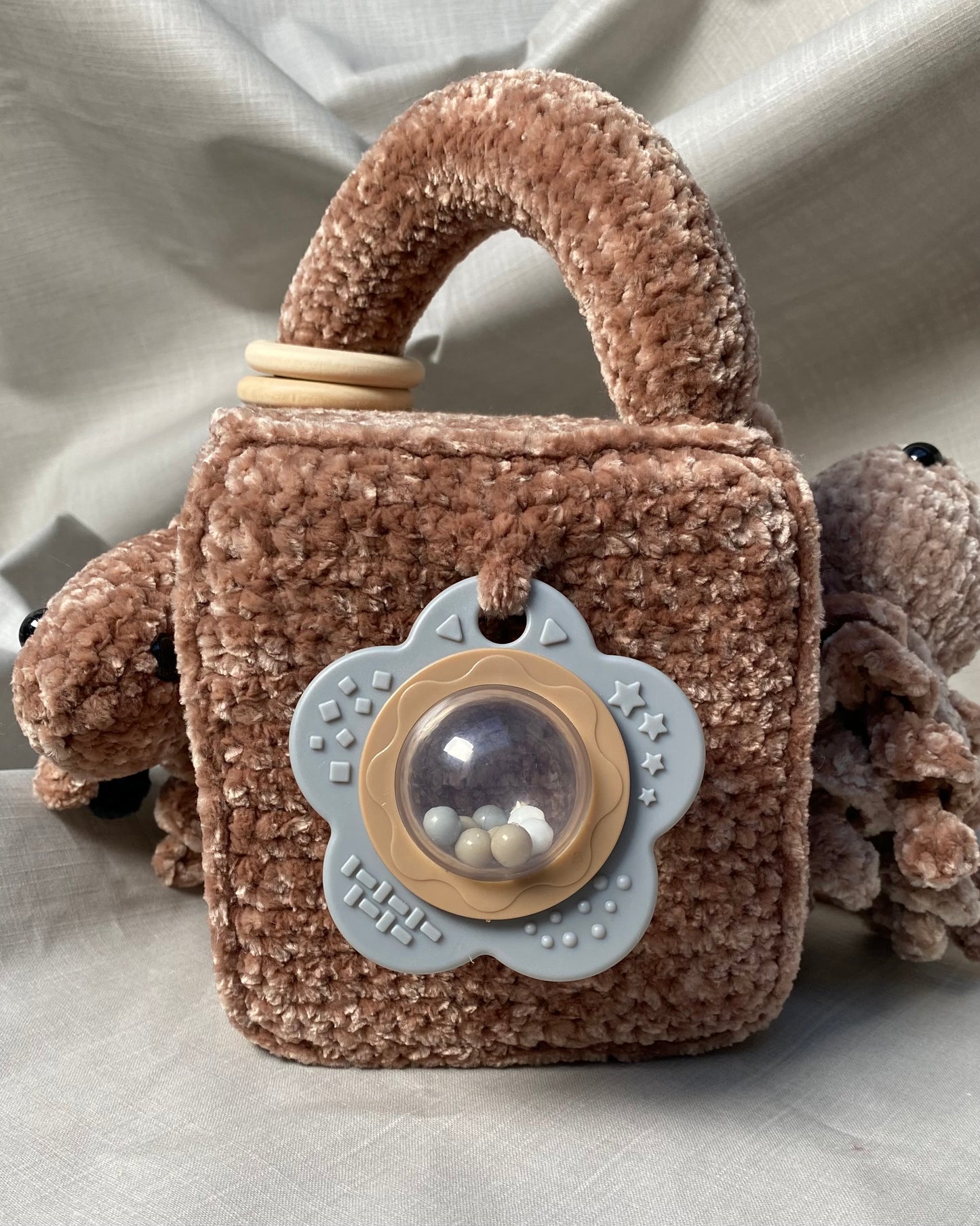 Heklaðir leikfanga kubbar stórir