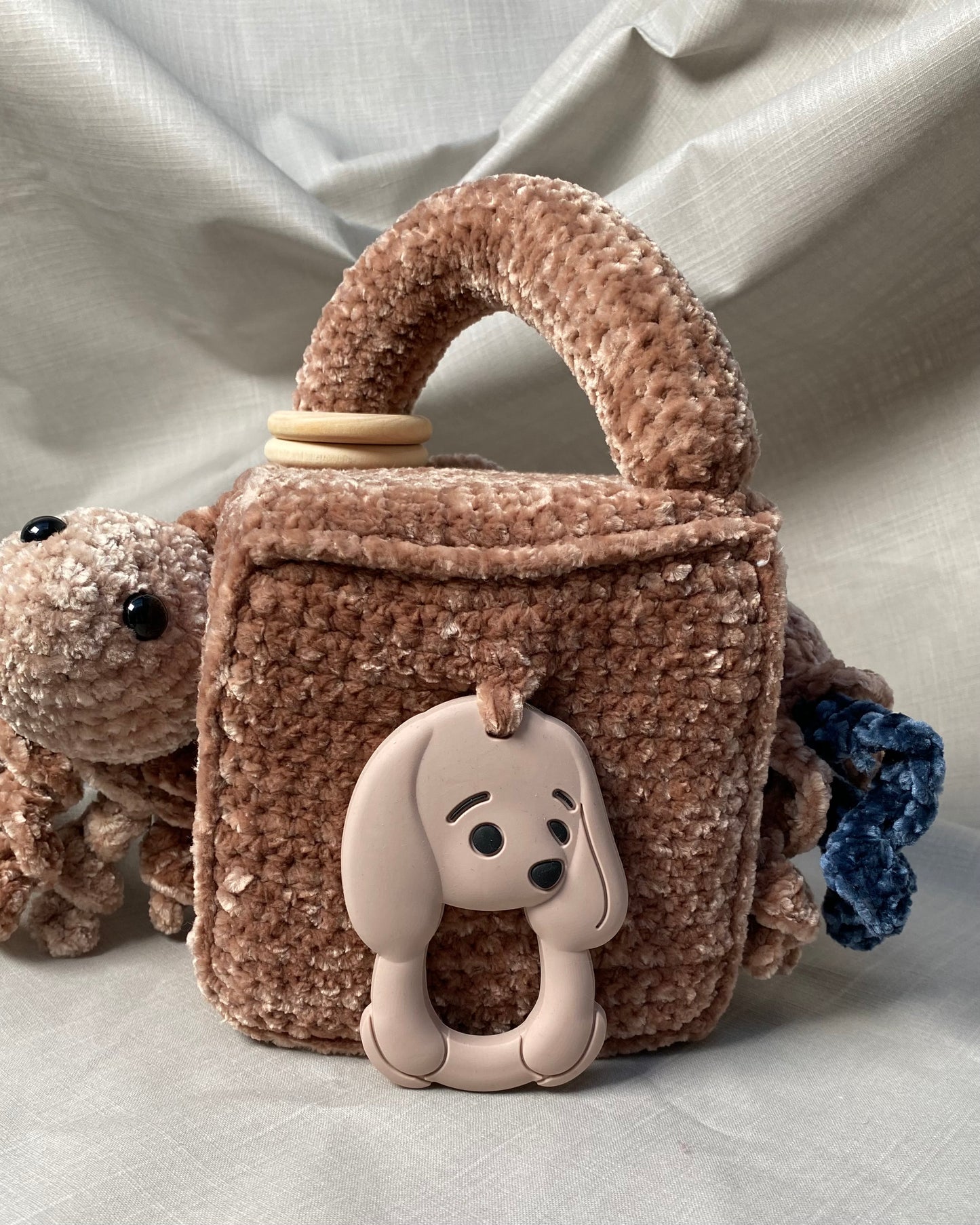 Heklaðir leikfanga kubbar stórir