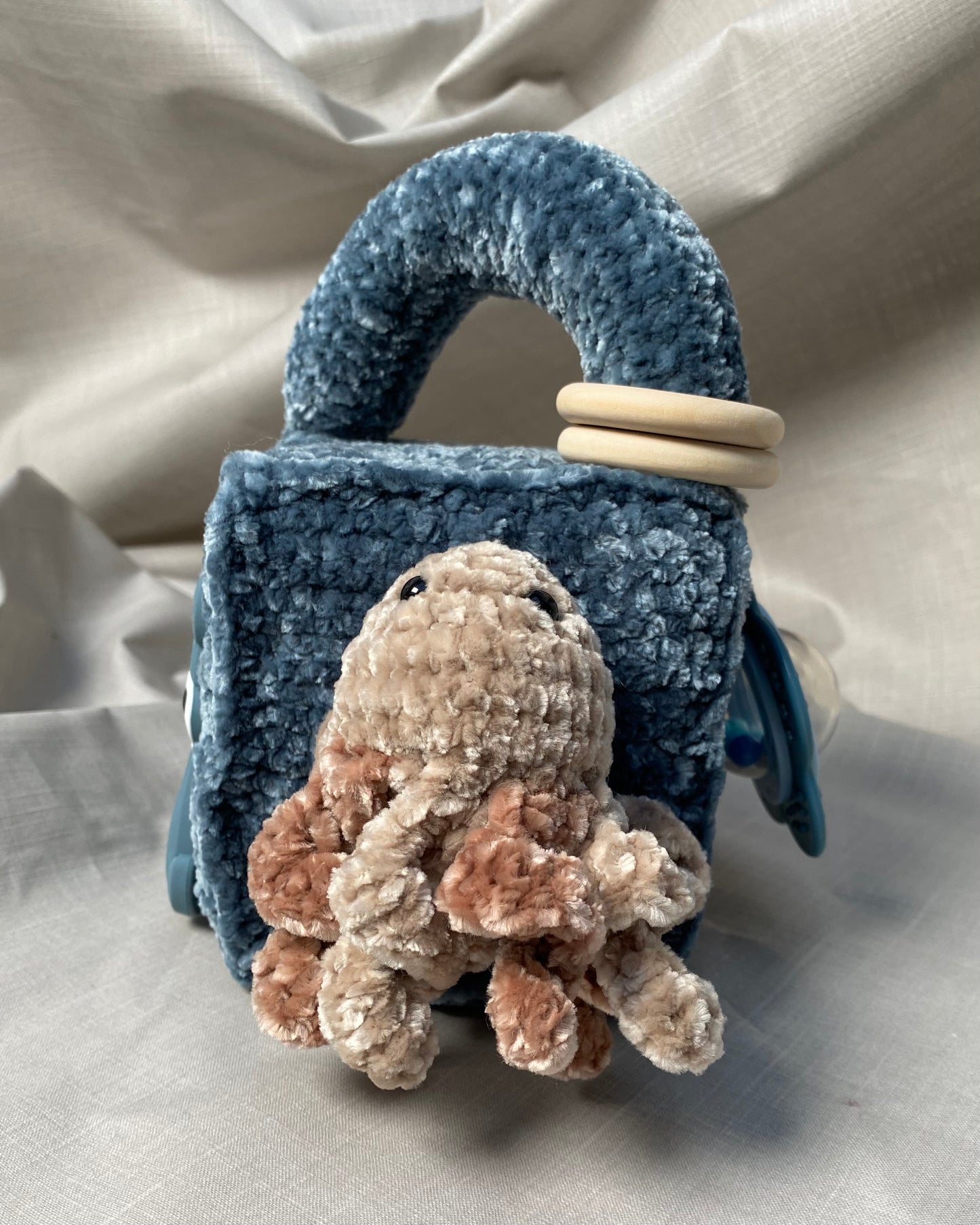 Heklaðir leikfanga kubbar millistærð