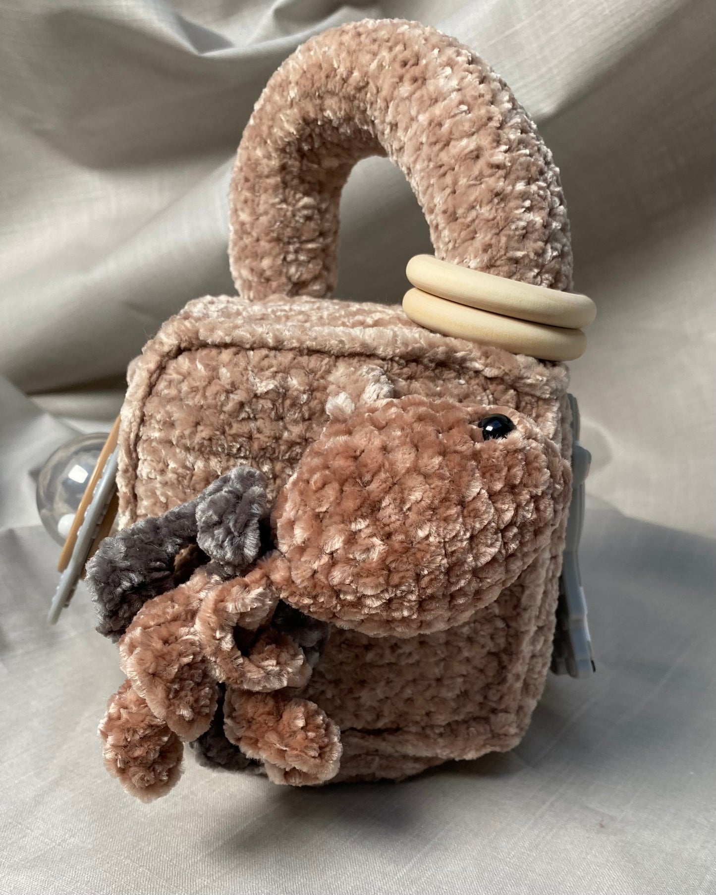 Heklaðir leikfanga kubbar millistærð