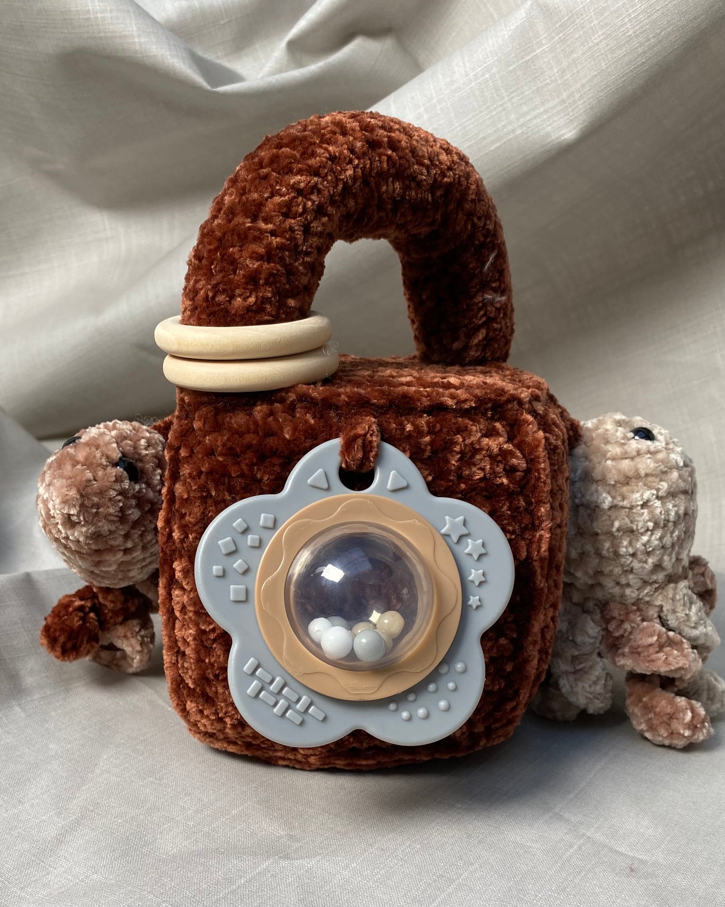 Heklaðir leikfanga kubbar millistærð