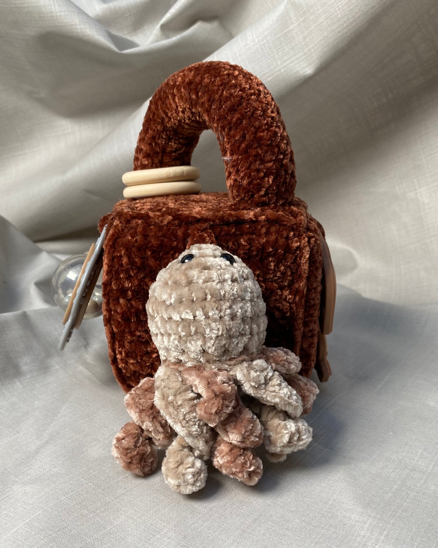 Heklaðir leikfanga kubbar millistærð