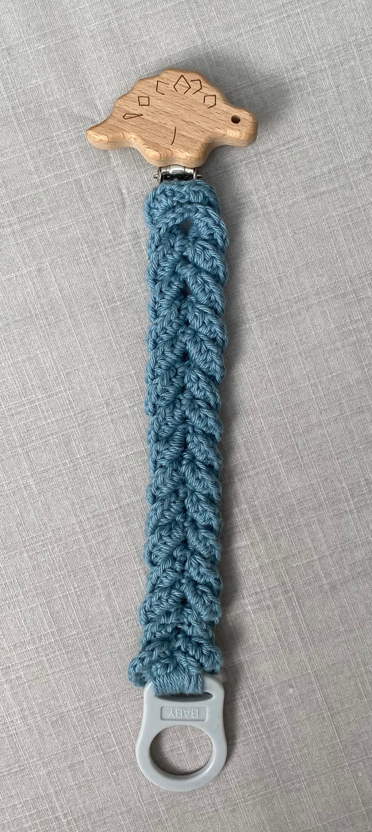 Hekluð fléttu snuðbönd bómull