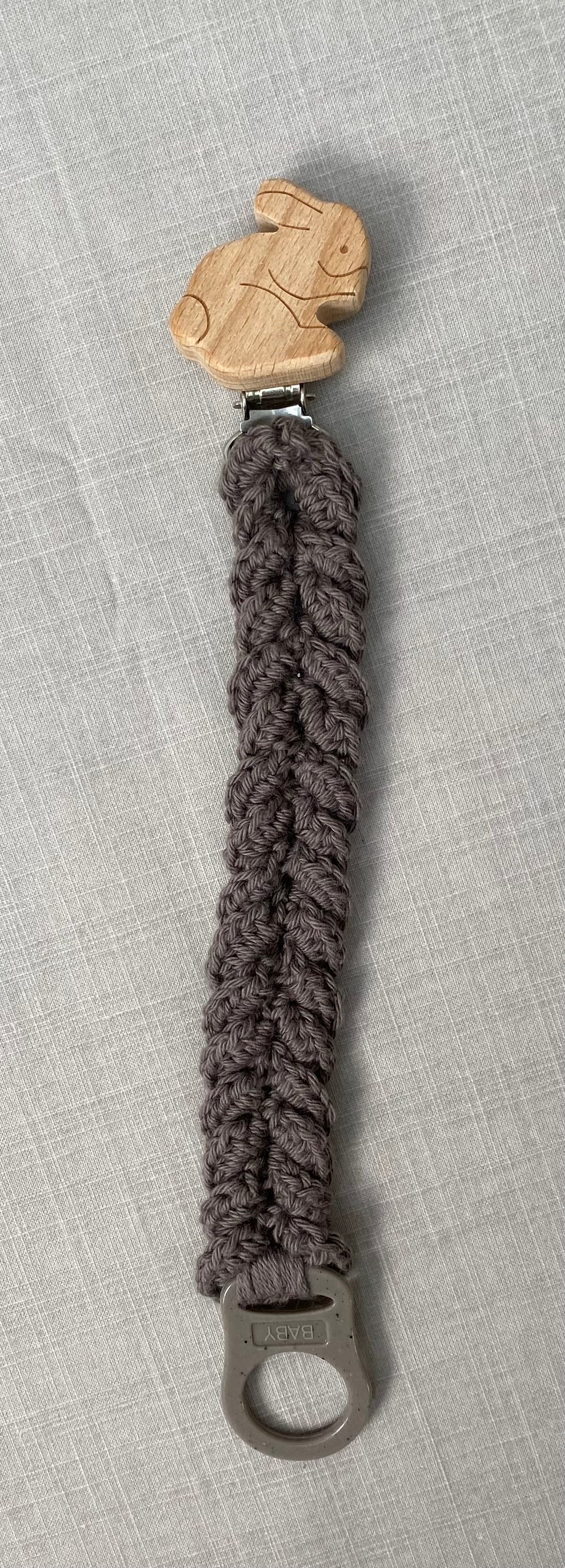 Hekluð fléttu snuðbönd bómull