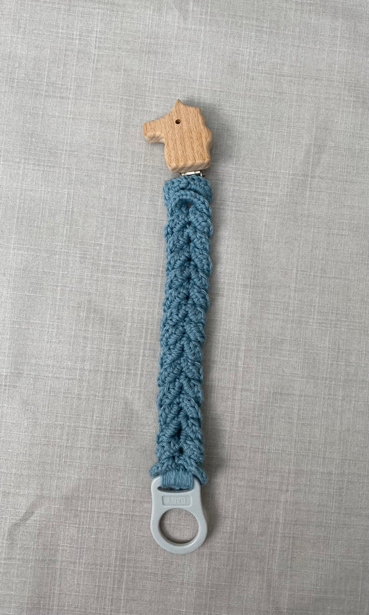 Hekluð fléttu snuðbönd bómull